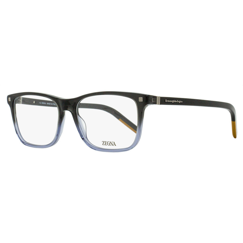 Zegna Vicuna Rectangular Eyeglasses EZ5187 005 Gray Gradient 56mm